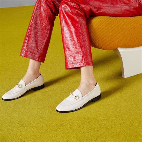 gucci flats womens|gucci white loafers women.